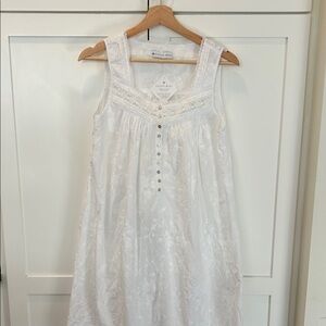 Eileen West Cream Floral Sleeveless Dress